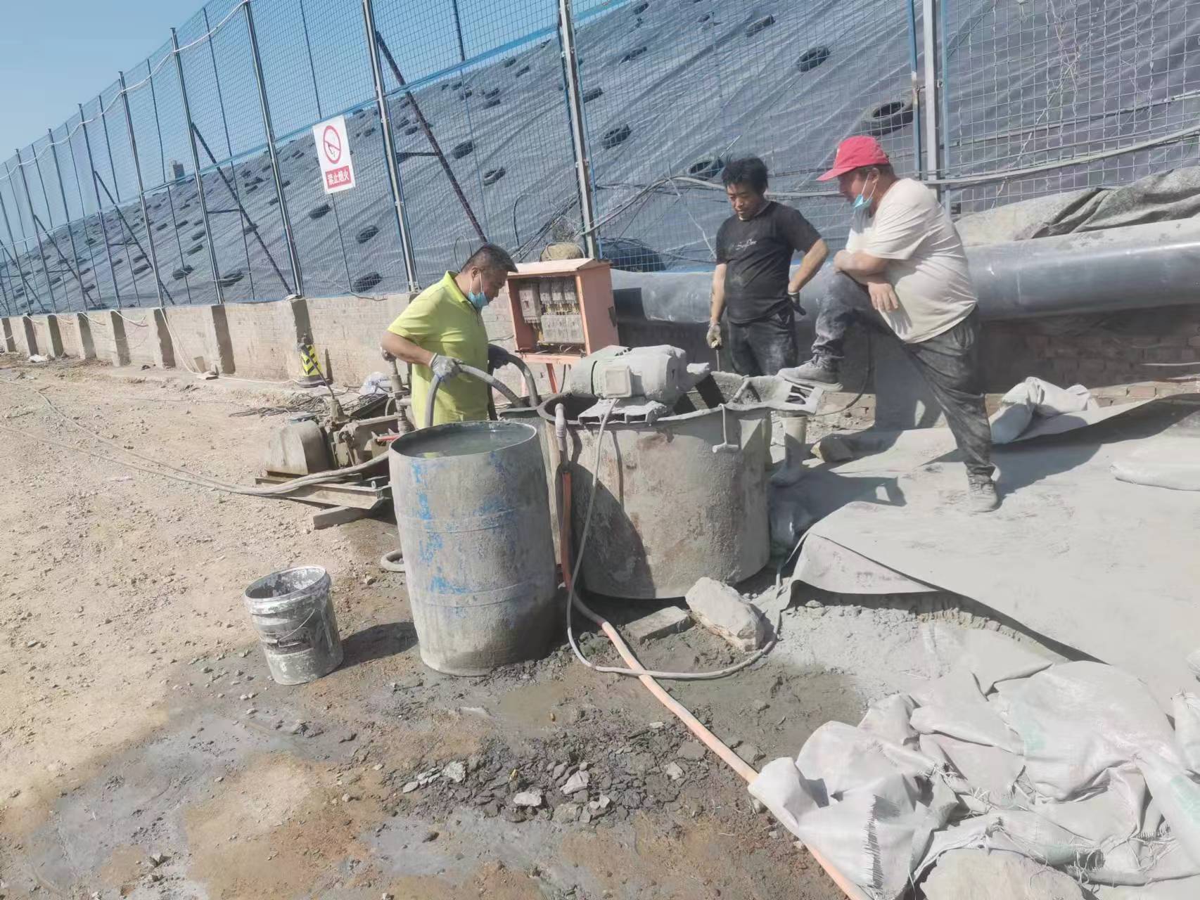 沅江袖阀管注浆